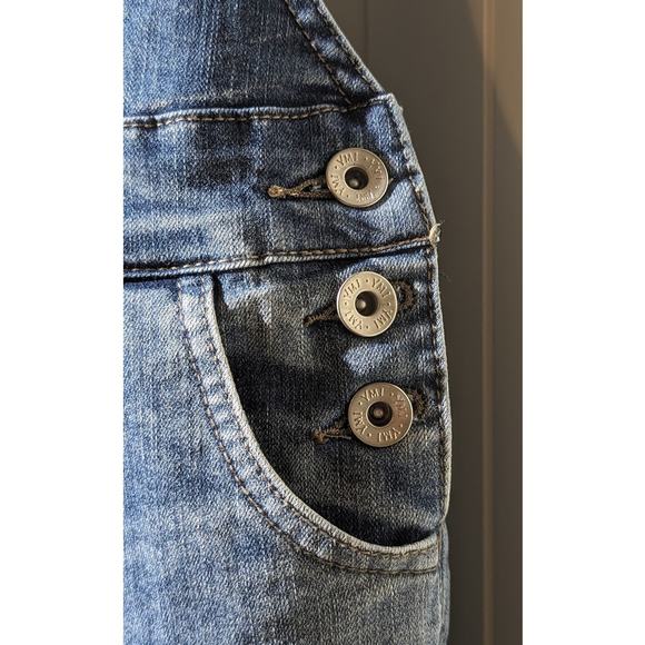 YMI Los Angeles USA Made Bib Overalls Blue Stretch Juniors Size 5 - Picture 7 of 14